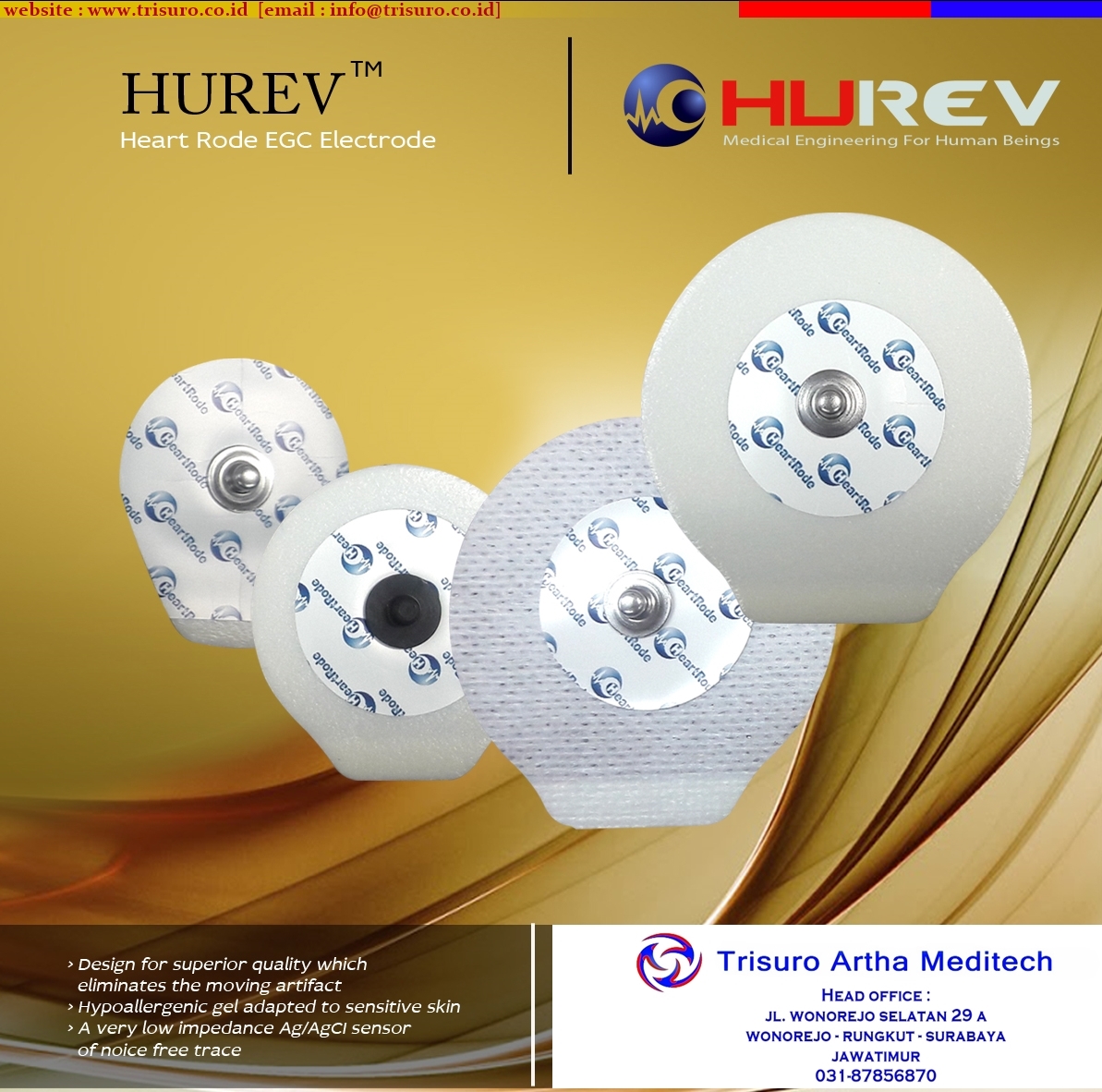 Electrode Rode Heart Rode ECG electrode - PT Trisuro Artha Meditech