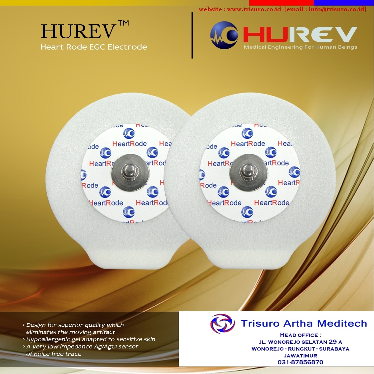 Electrode Rode Heart Rode ECG electrode - PT Trisuro Artha Meditech